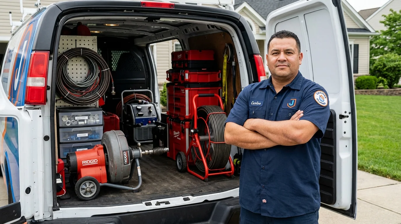 Professional drain cleaning equipment and Johns Plumbing LLC plumber in Wrangell